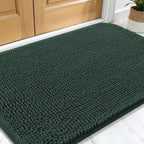 Tapis de bain de porte pour chien mignon vert foncé