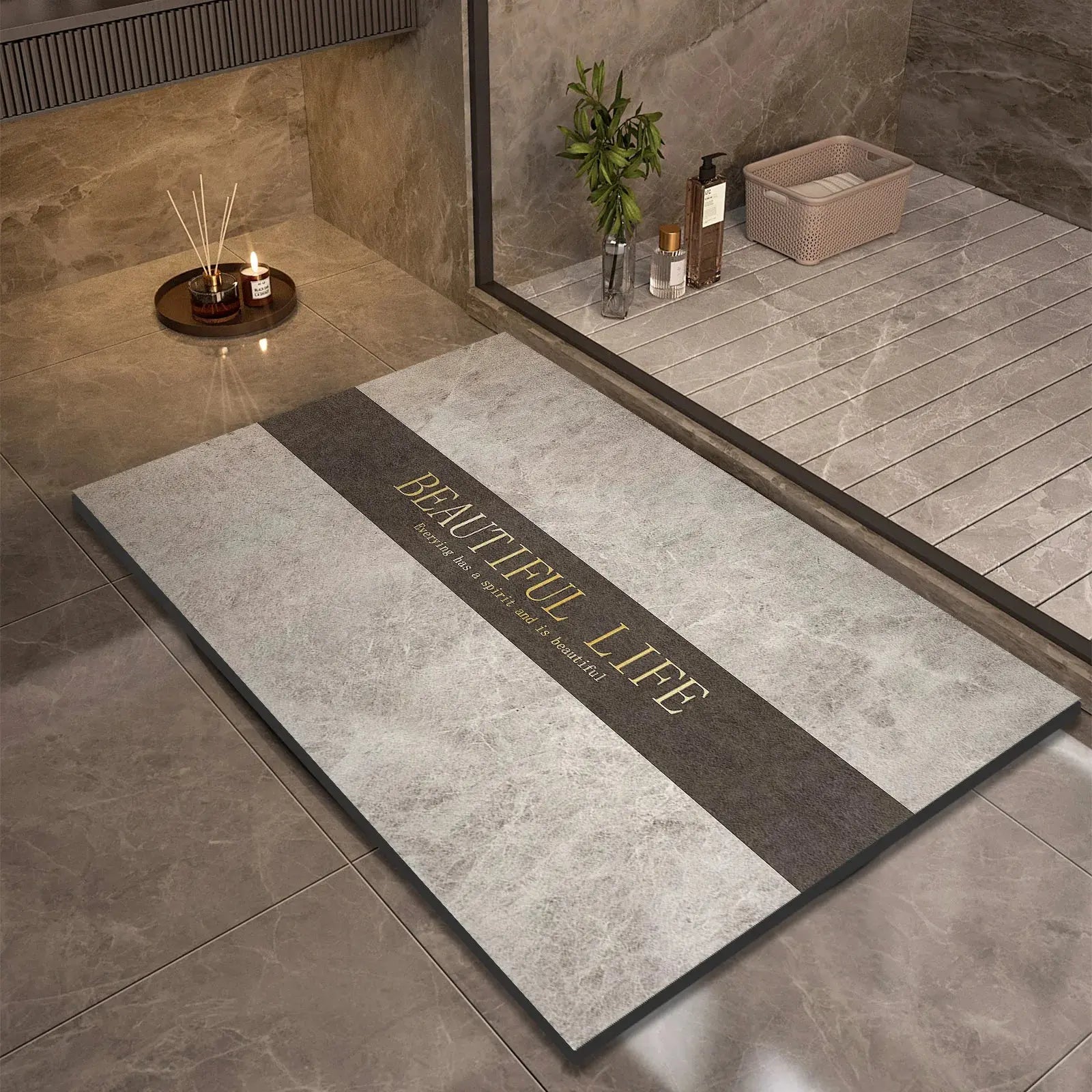 Tapis de bain élégant pour intérieur moderne