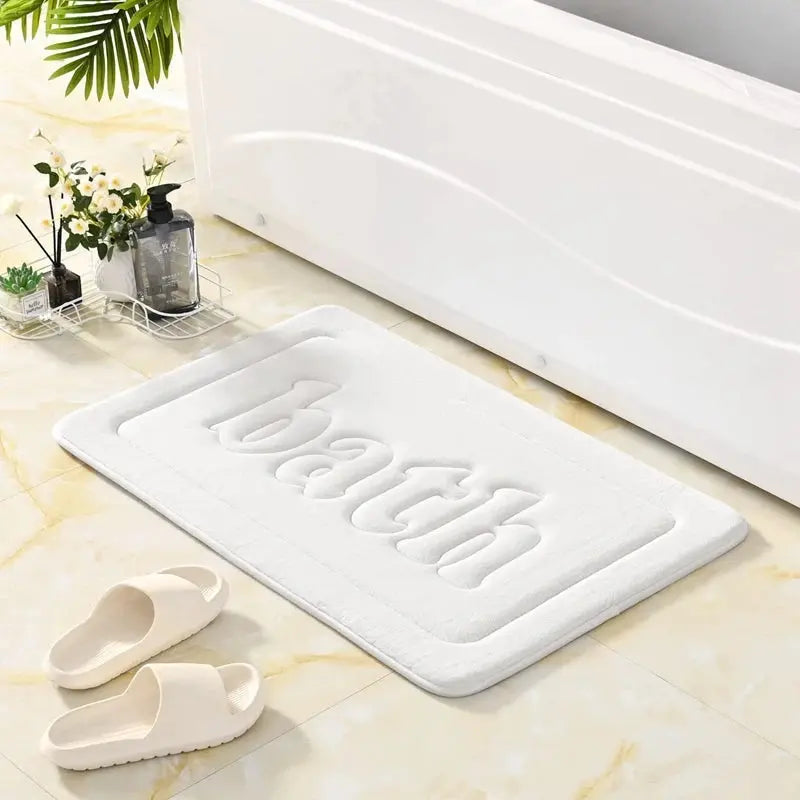 Tapis de bain absorbant pour salle de bain minimaliste