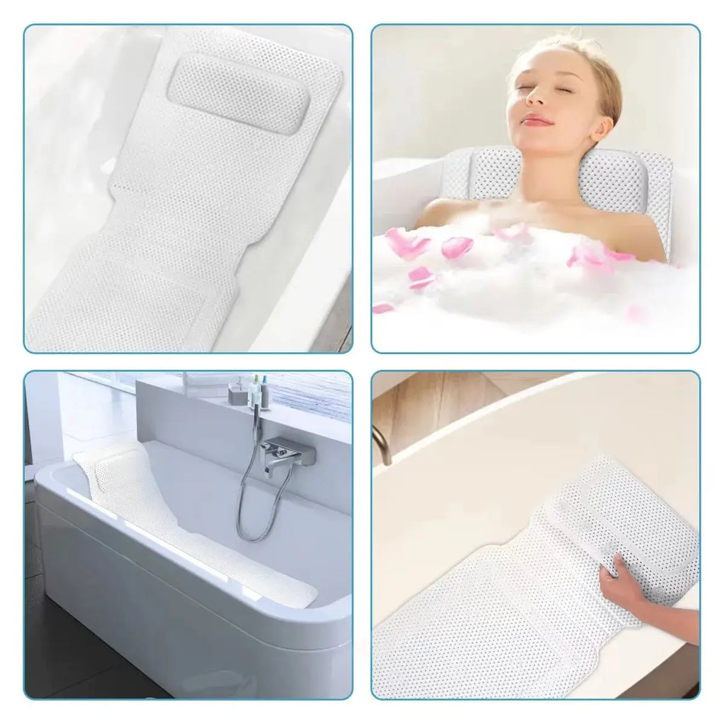 Tapis de bain doux avec dossier intégré
