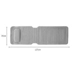 Tapis de bain doux avec dossier intégré gris