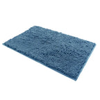 Tapis de bain doux en Chenille bleu clair