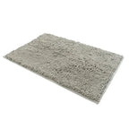Tapis de bain doux en Chenille gris
