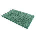 Tapis de bain doux en Chenille vert