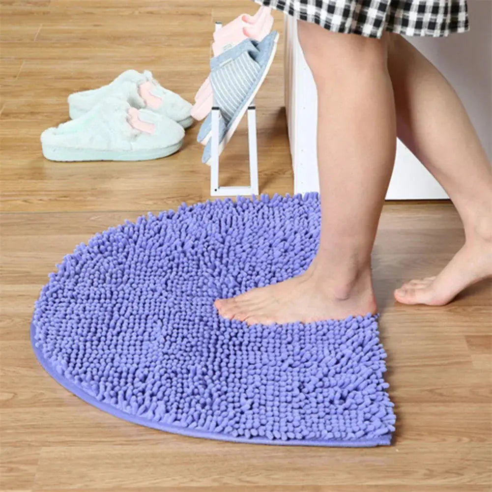 Tapis de bain doux pieds violet