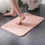 Tapis de bain en diatomite rose