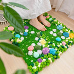 Tapis de bain en mousse végétale multi-colors