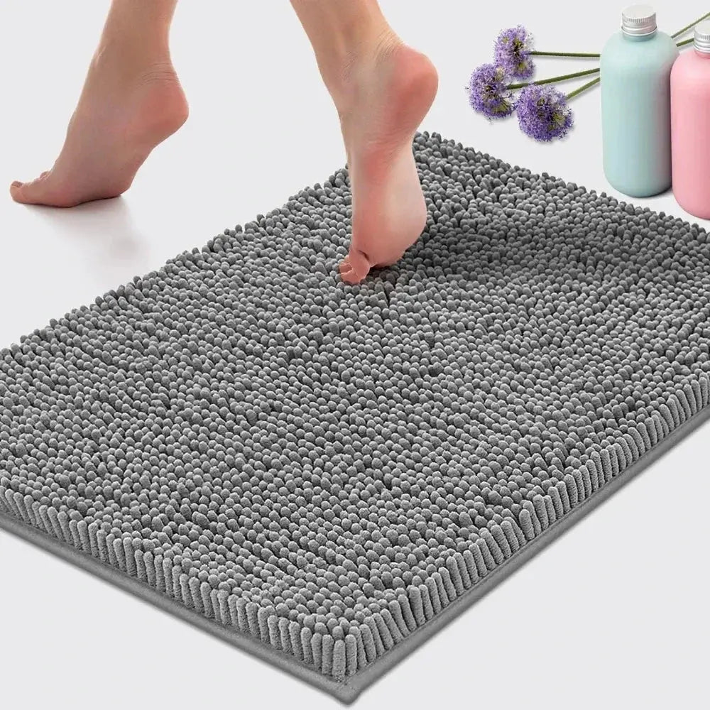 Tapis de bain en peluche douce 2