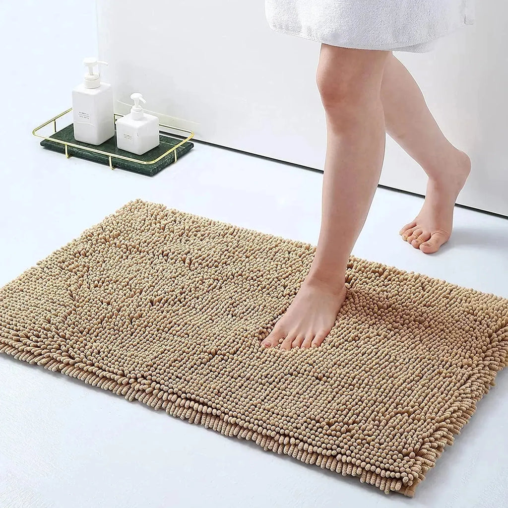 Tapis de bain en peluche douce 3