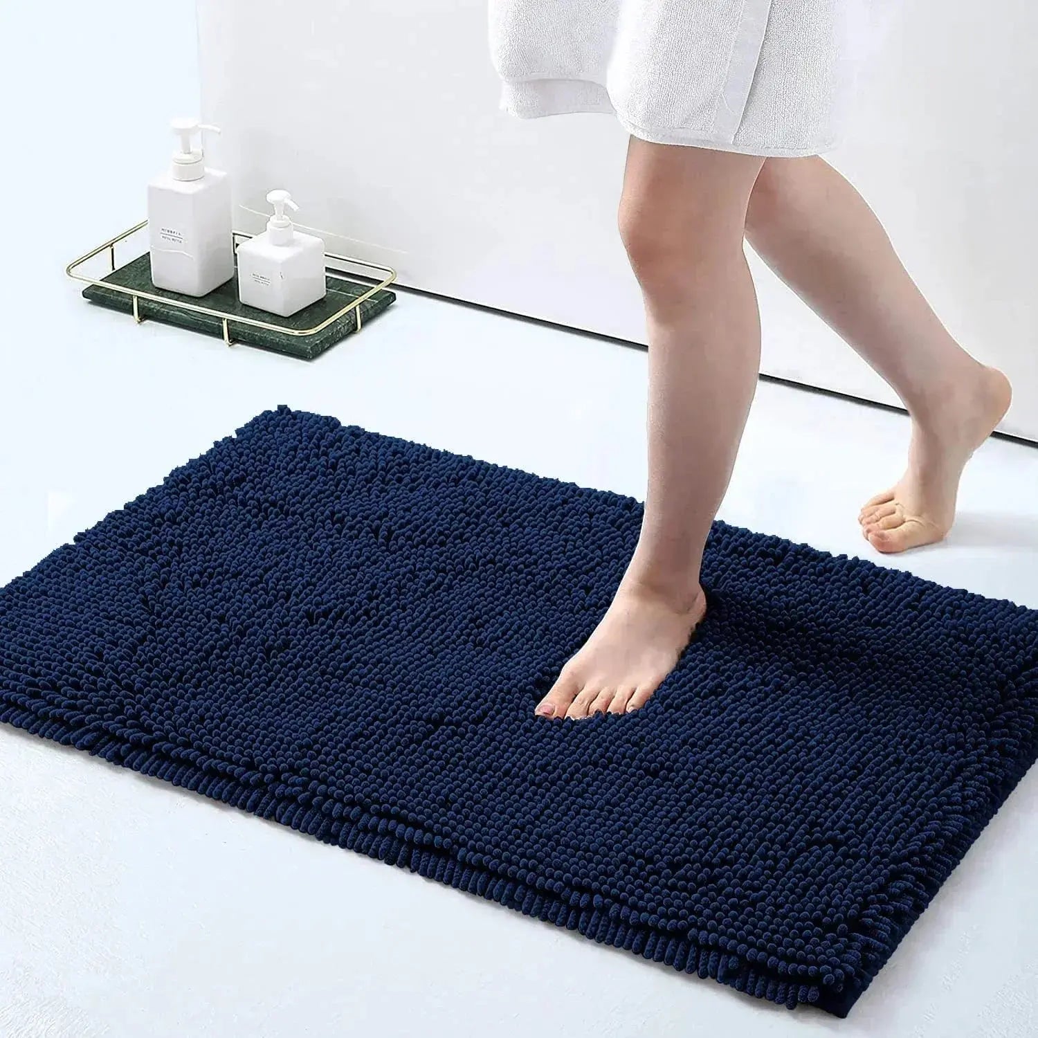 Tapis de bain en peluche douce 6