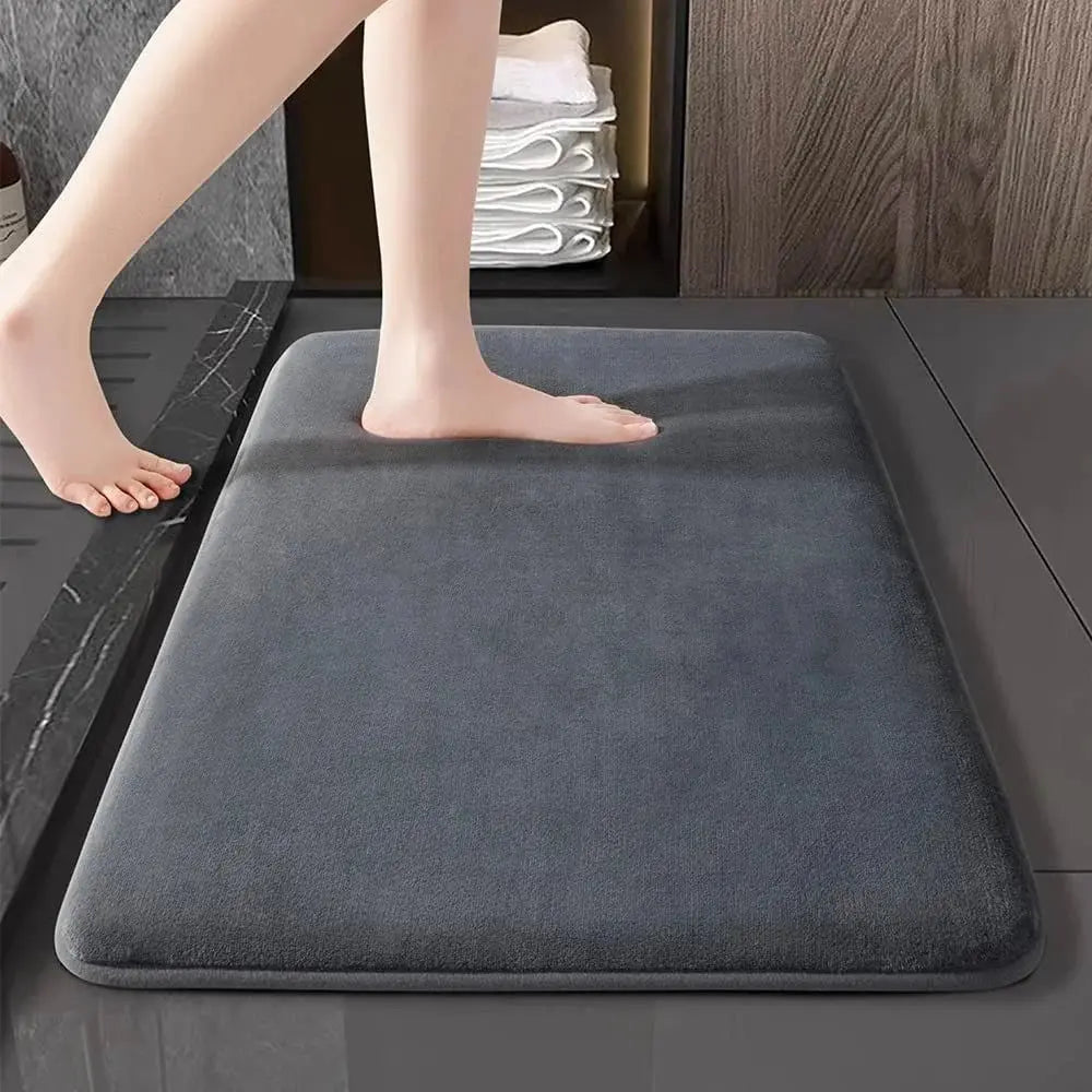 Tapis de bain grande taille noir clair