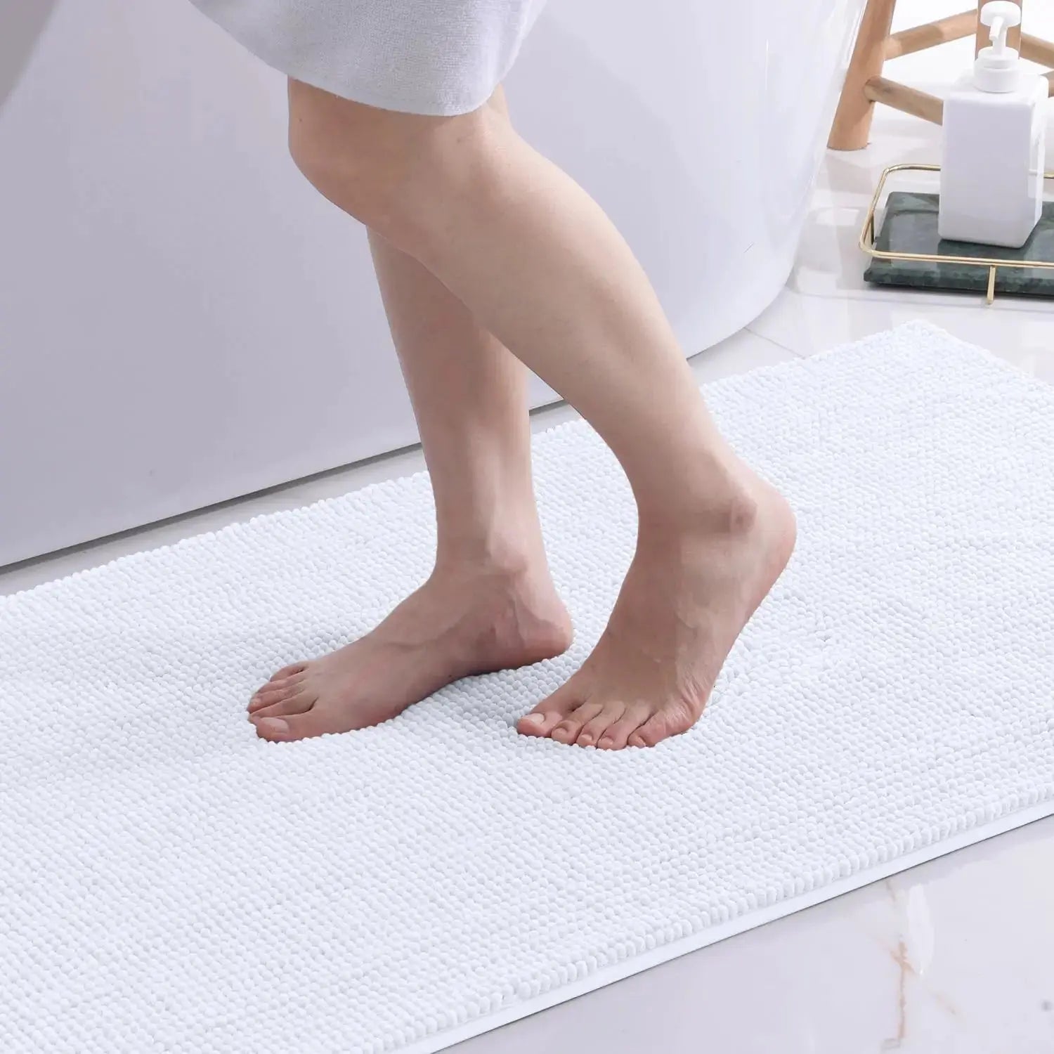 Tapis de bain haute qualité blanc