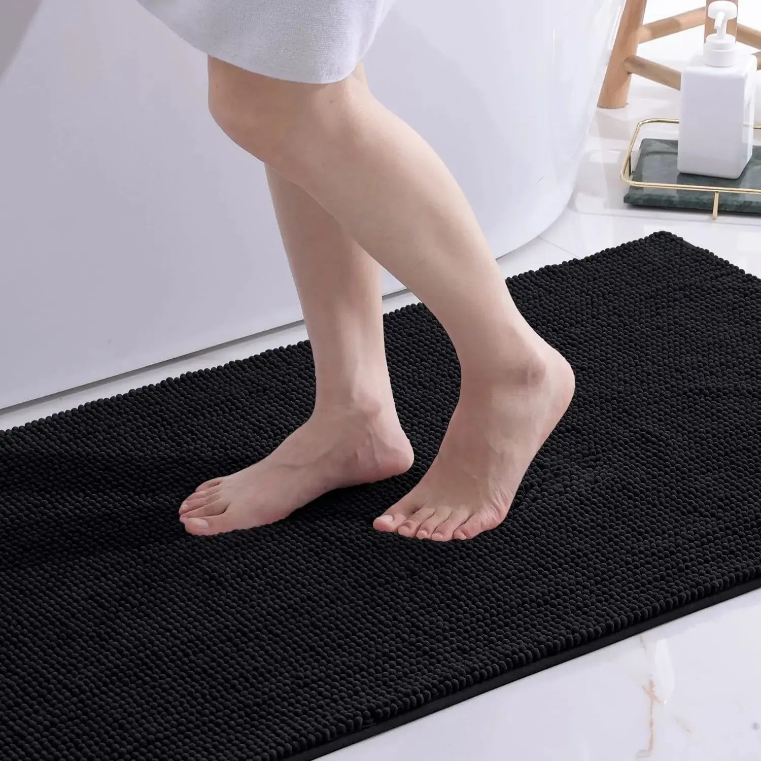 Tapis de bain haute qualité noir