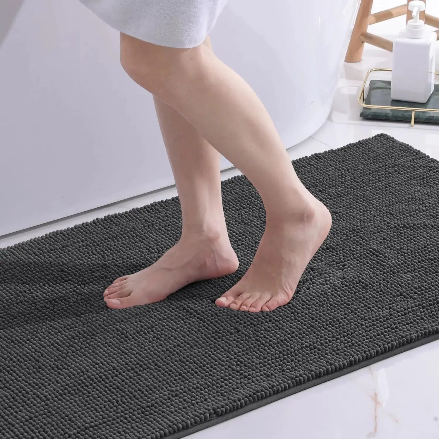 Tapis de bain haute qualité sombre