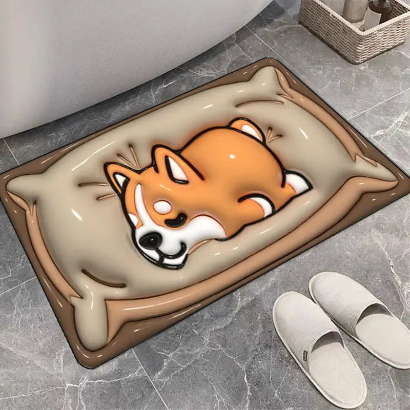 Tapis de bain humoristique