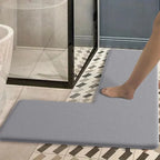Tapis de bain j'absorbe l'eau gris