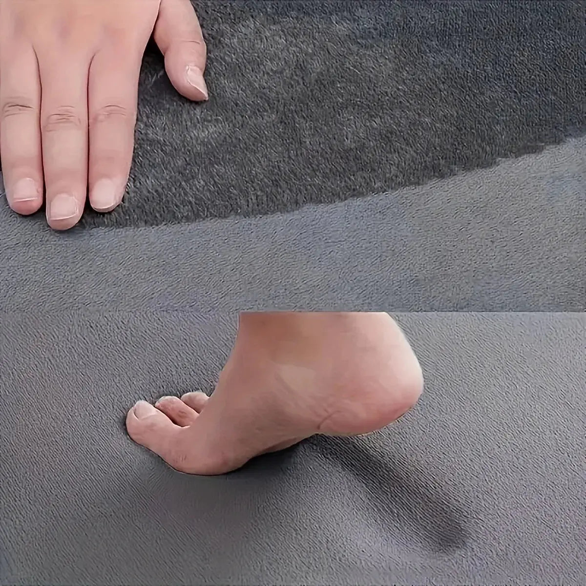 Tapis de bain j'absorbe l'eau gris
