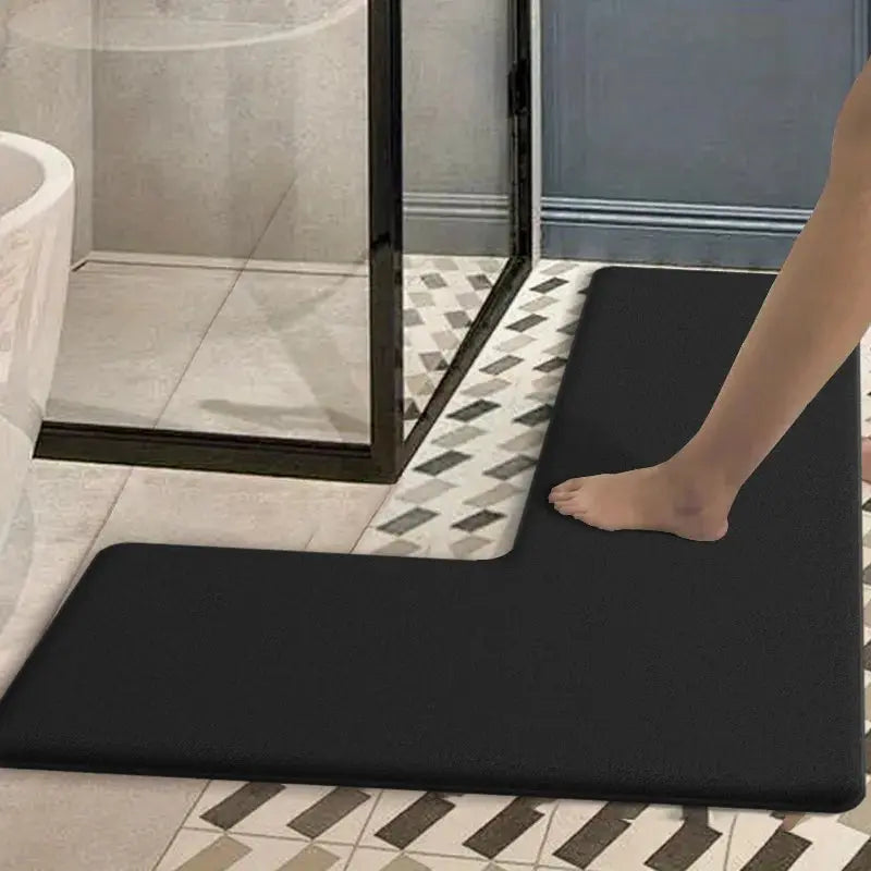 Tapis de bain j'absorbe l'eau noir