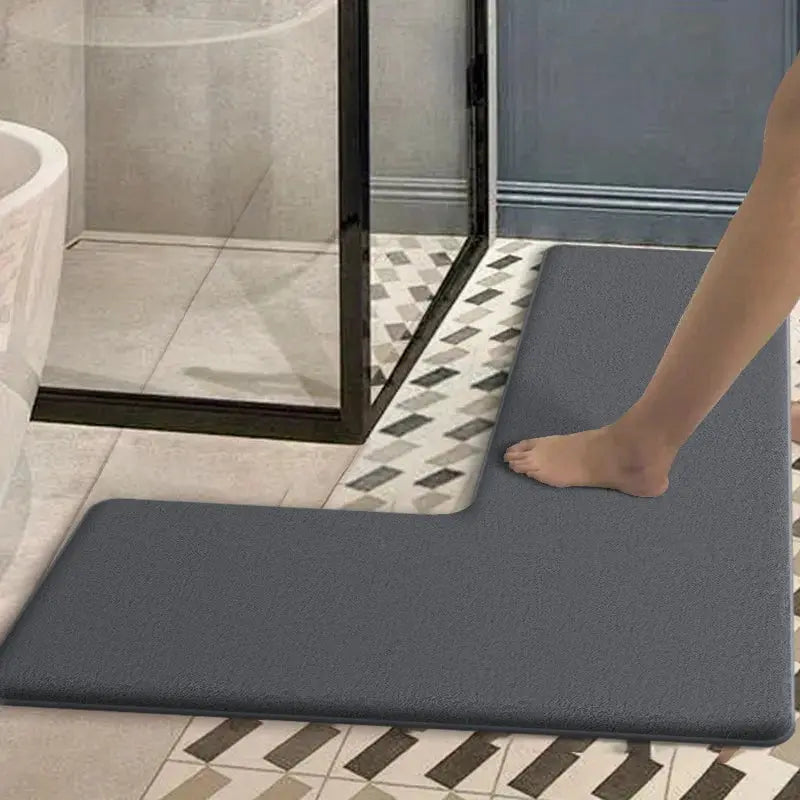 Tapis de bain j'absorbe l'eau sombre