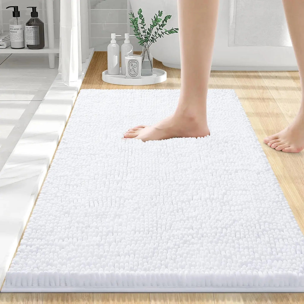 Tapis de bain doux absorbant pour salle de bain élégante
