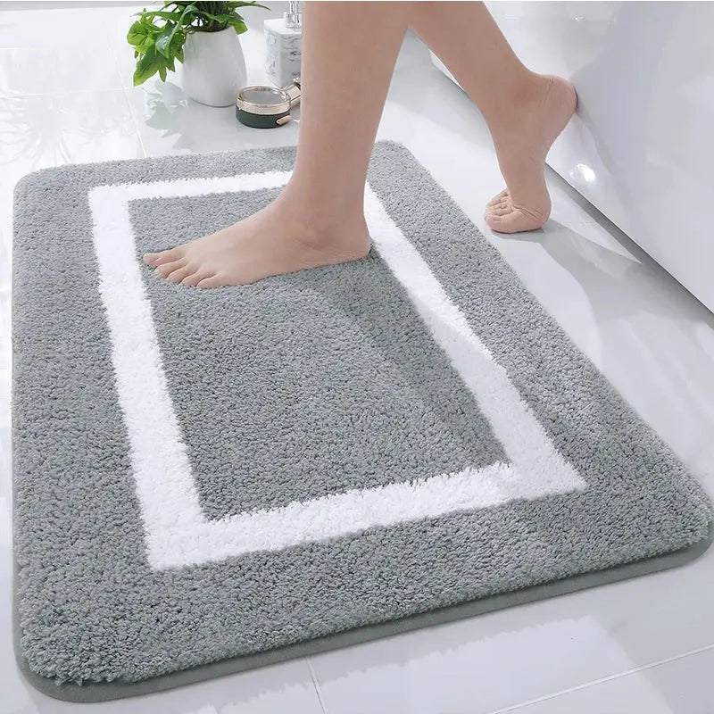 Tapis de bain ma douceur gris clair
