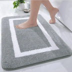 Tapis de bain ma douceur gris clair