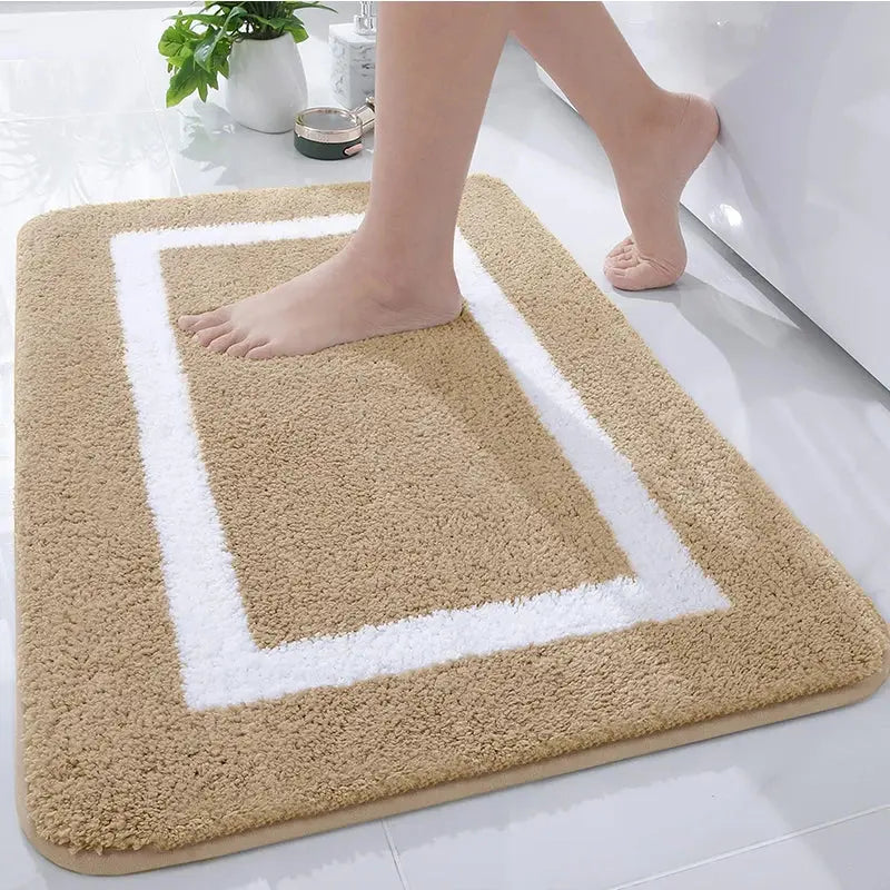 Tapis de bain ma douceur gris clair chocolaté