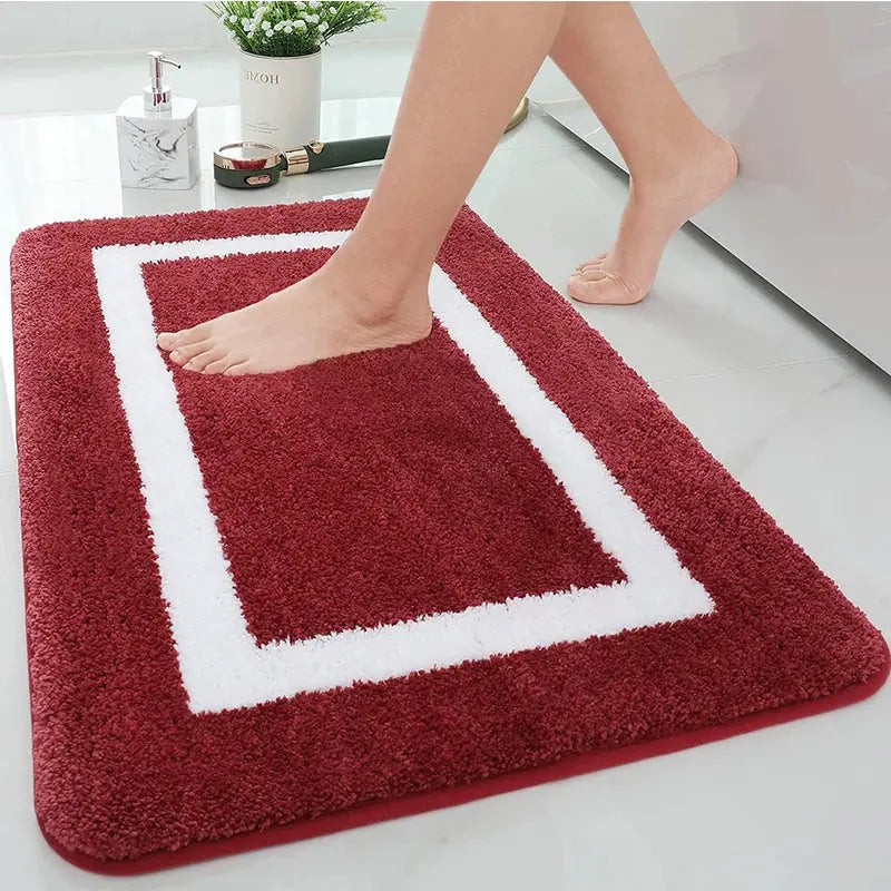 Tapis de bain ma douceur rouge