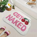 Tapis de bain mes pommes rouge