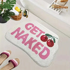 Tapis de bain mes pommes rouge