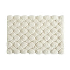 Tapis de bain antidérapant beige pour salle de bain zen