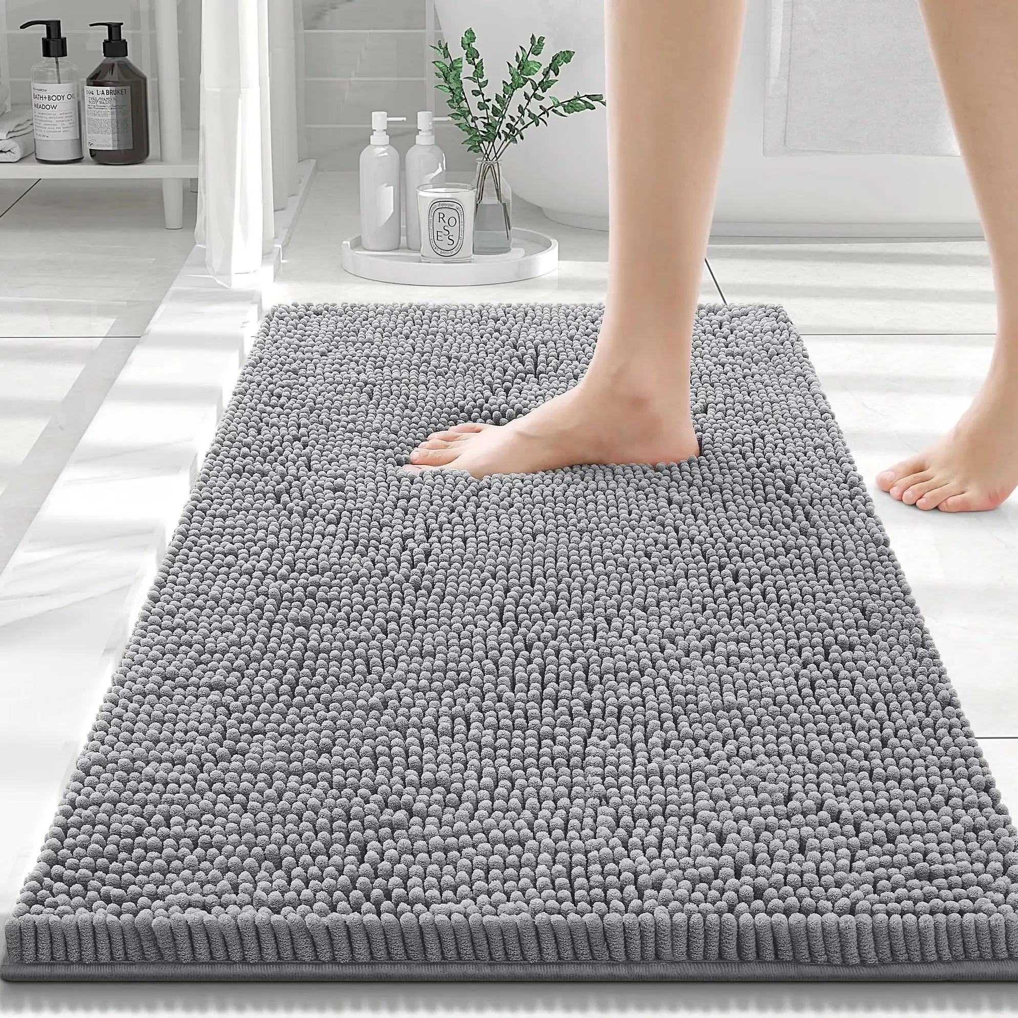 Tapis de bain absorbant et confortable pour douche