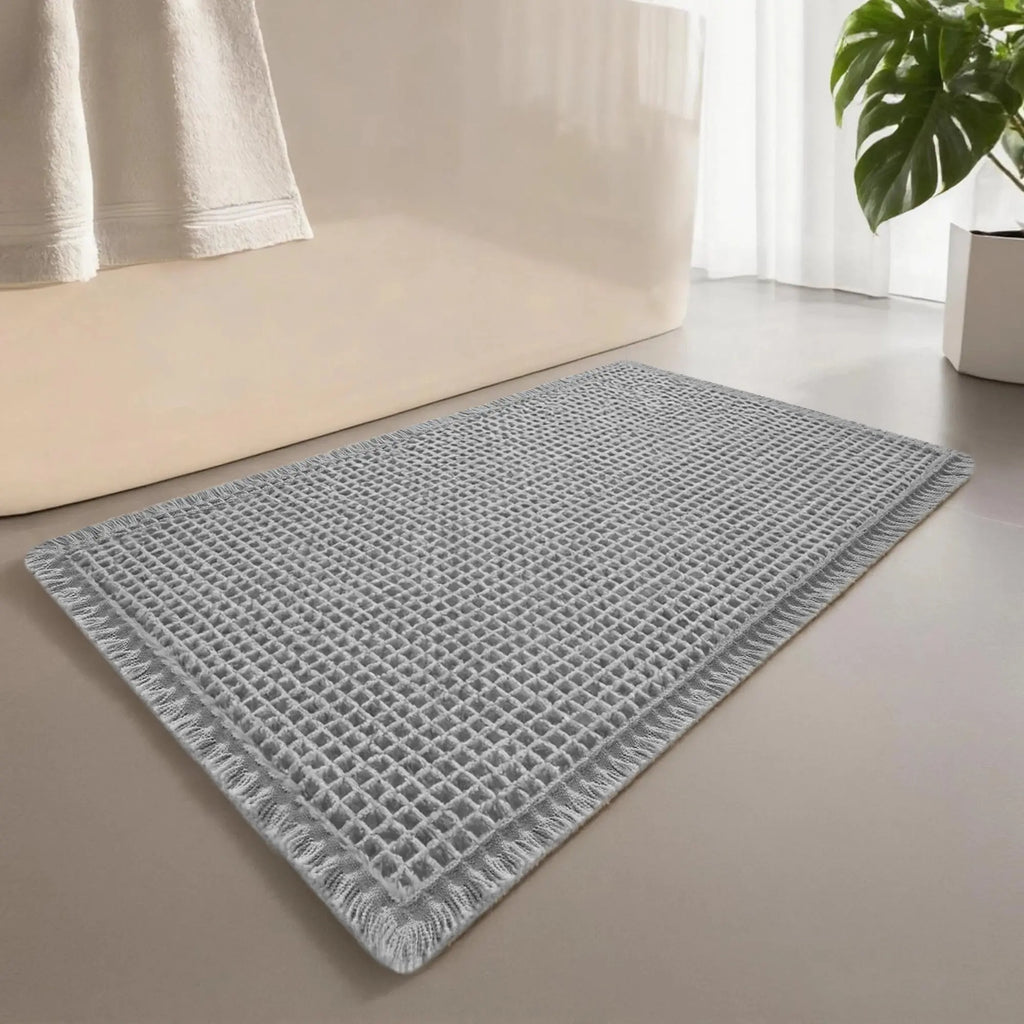 Tapis de bain multi-fonctionnels gris clair