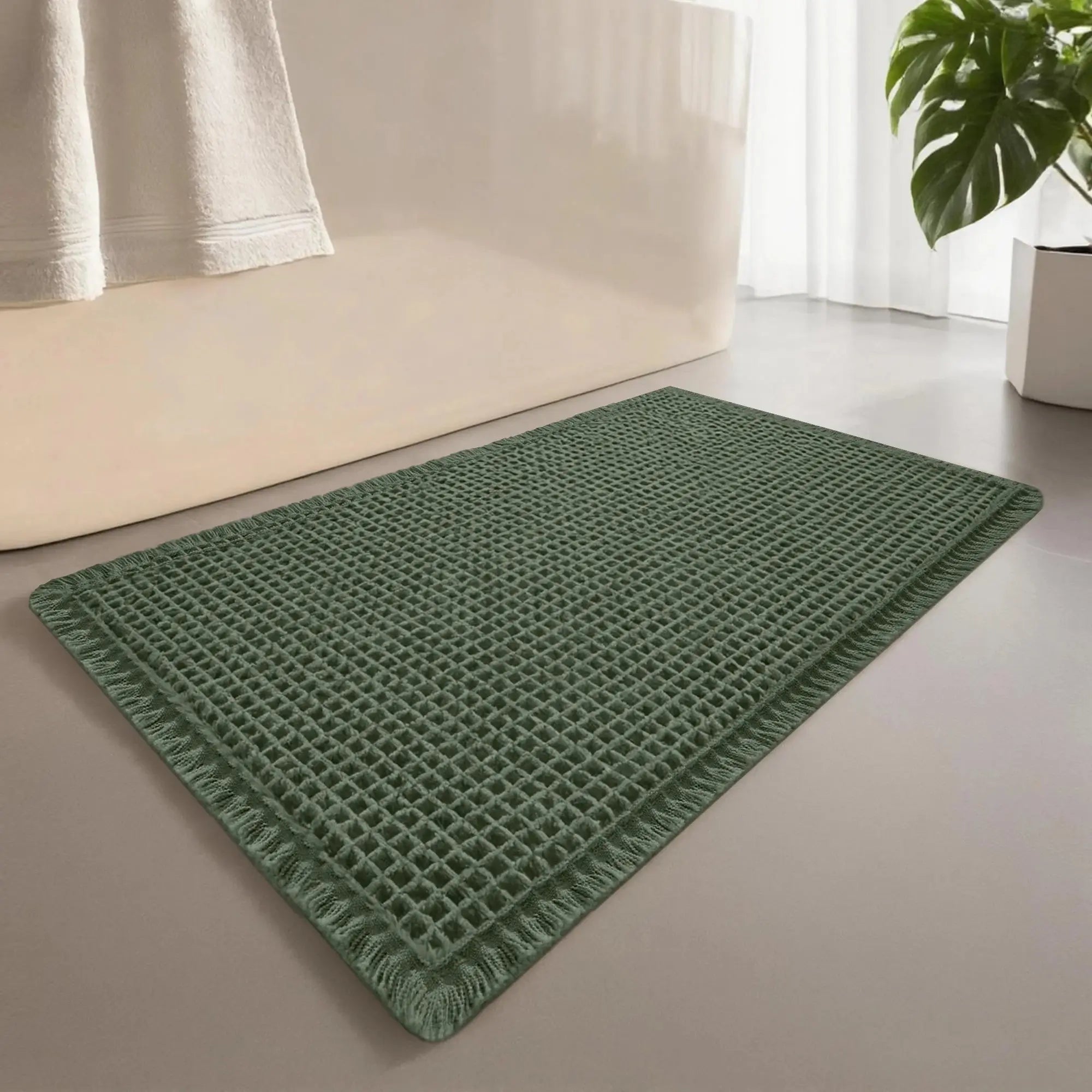 Tapis de bain multi-fonctionnels vert