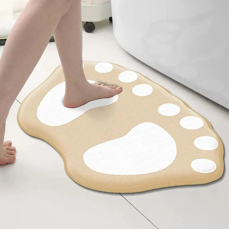 Tapis de bain orteils chocolat