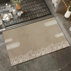 Tapis de bain absorbant japonais café