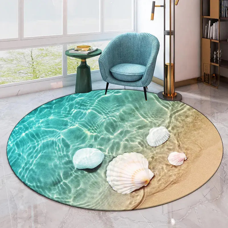 Tapis de bain rond 8