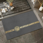 Tapis de bain absorbant japonais noir