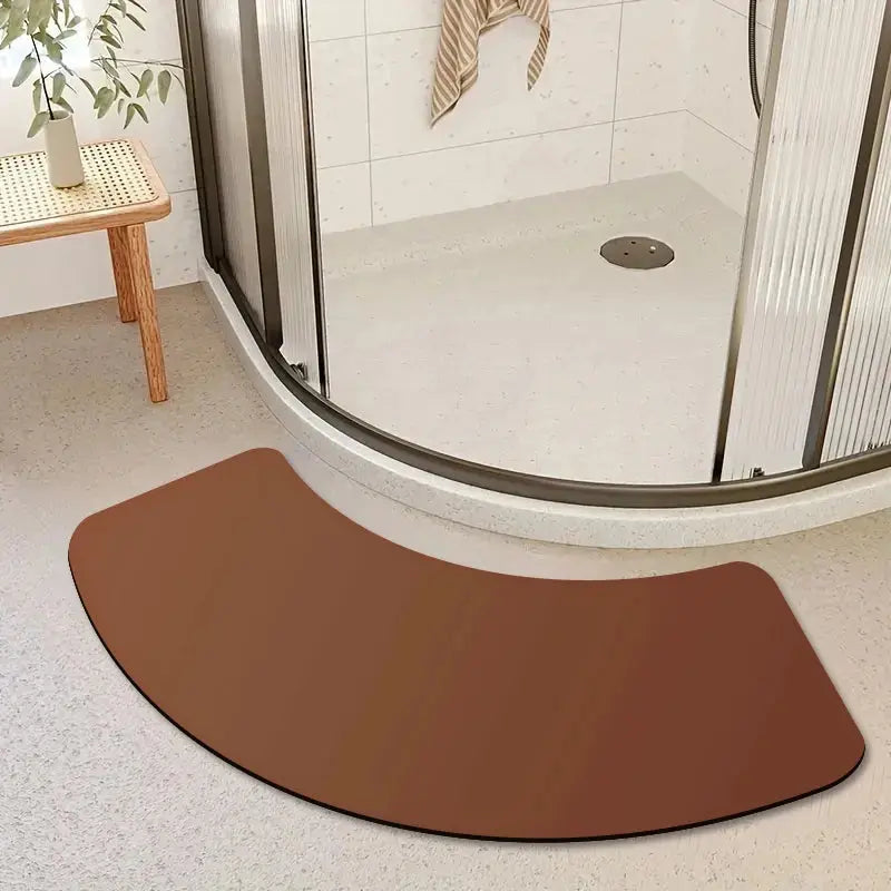 Tapis de bain sèche l'eau chocolat