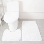 Tapis de bain ultra moelleux blanc