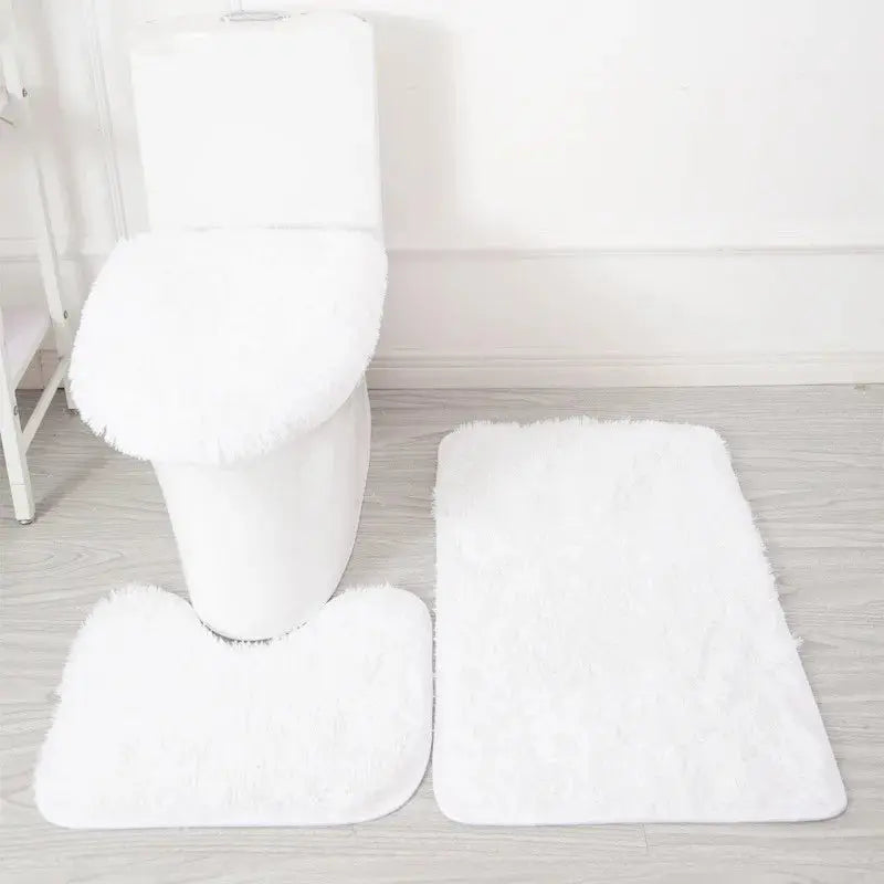 Tapis de bain ultra moelleux blanc