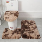 Tapis de bain ultra moelleux noir chocolat
