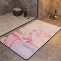 Tapis de bain vieux rose