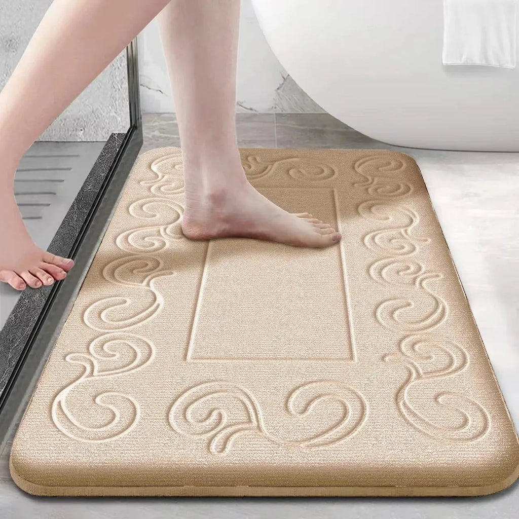 Tapis de bain vrai design café