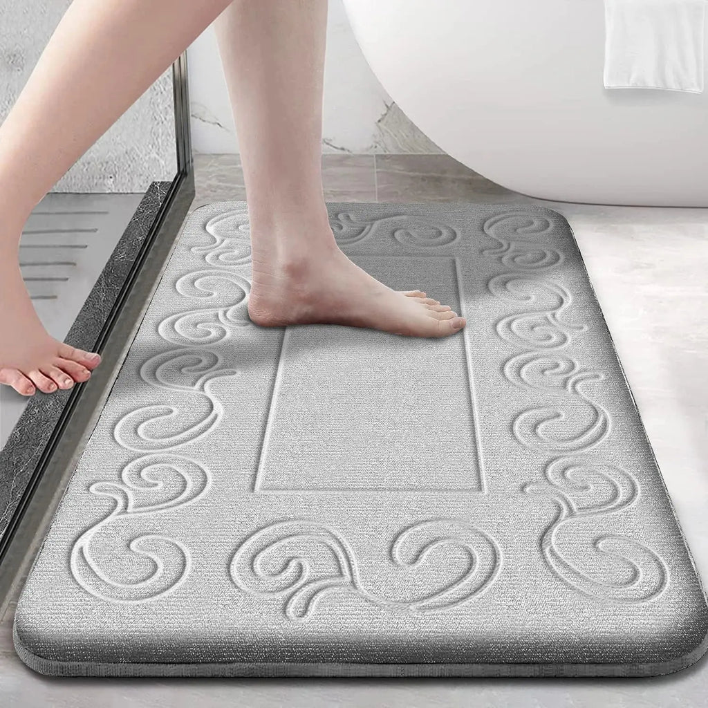 Tapis de bain vrai design khaki