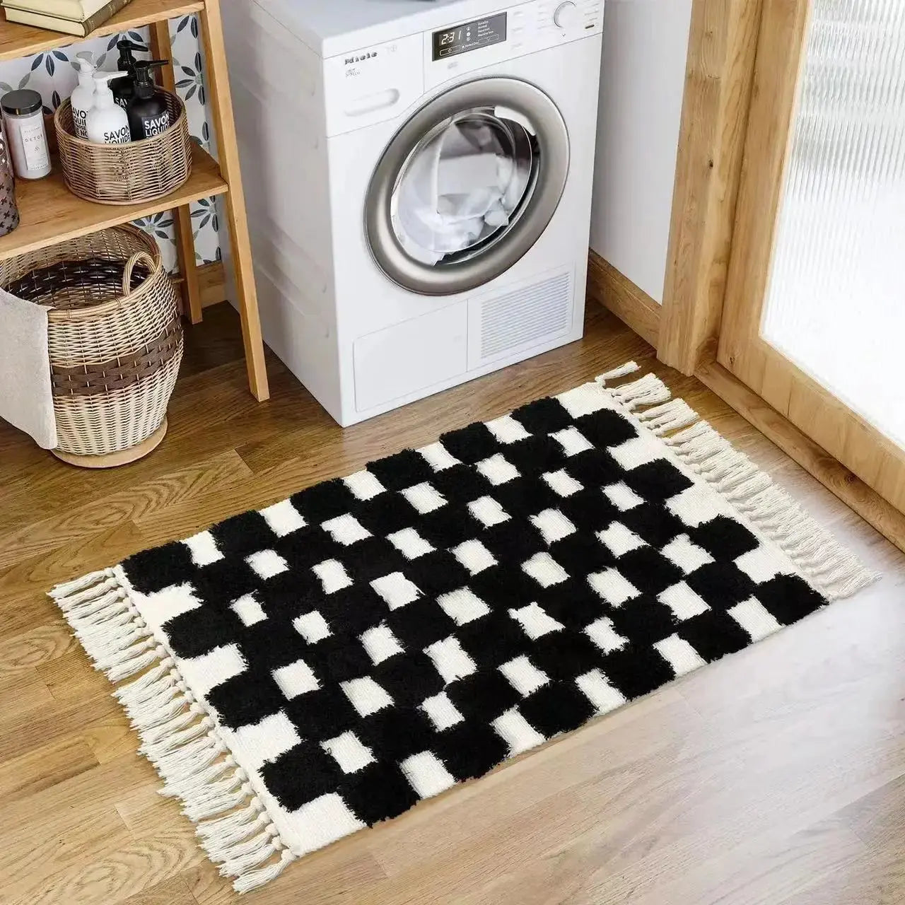 Tapis de bord en coton et lin
