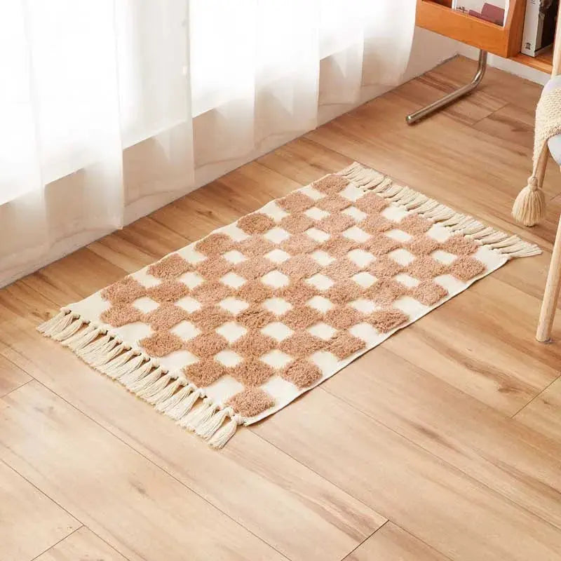 Tapis de bord en coton et lin