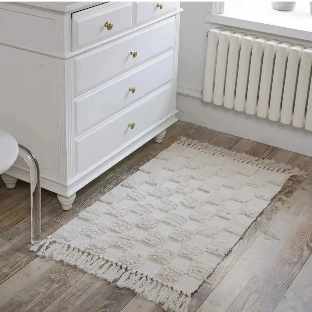 Tapis de bord en coton et lin