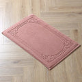 Tapis de salle de bain en coton pour d'hôtel & SPA rose