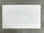 Tapis de serviette de sol blanc pour hôtel